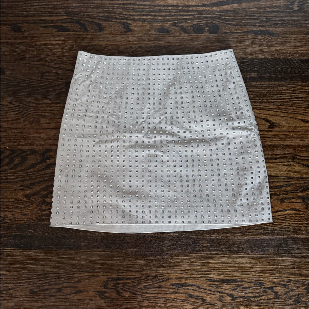 H&M White Sequin Mini Pencil Skirt Cocktail